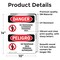 Signmission No Trespassing Authorized Only Bilingual Danger Sign, Vinyl Decal, 10in W x 14in L, 2PK OS-2PACK-DS-D-1014-VS-1495 - alternate 5